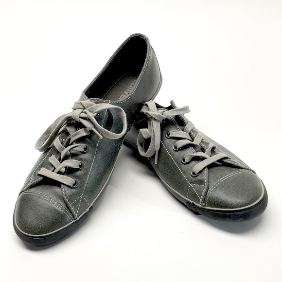 Converse all stars grey leather shoe - Picture 3 of 7